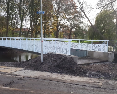 Bicycle bridge constructed in Utrecht