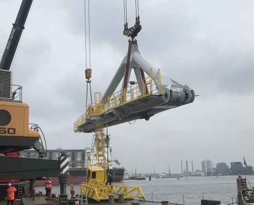 Modifications for floating crane