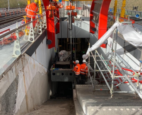Replacement escalator Diemen-Zuid Railstation