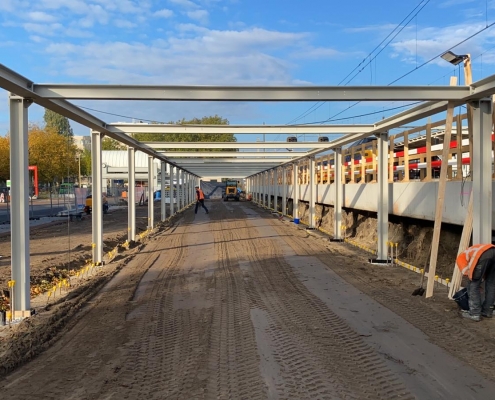 Nieuwbouw-2-laagse-fietsenstalling-station-Gouda