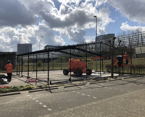 Bicycle shed for Go-West Amsterdam1