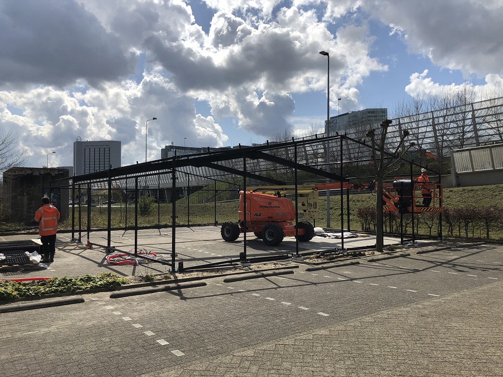 Bicycle shed for Go-West Amsterdam1