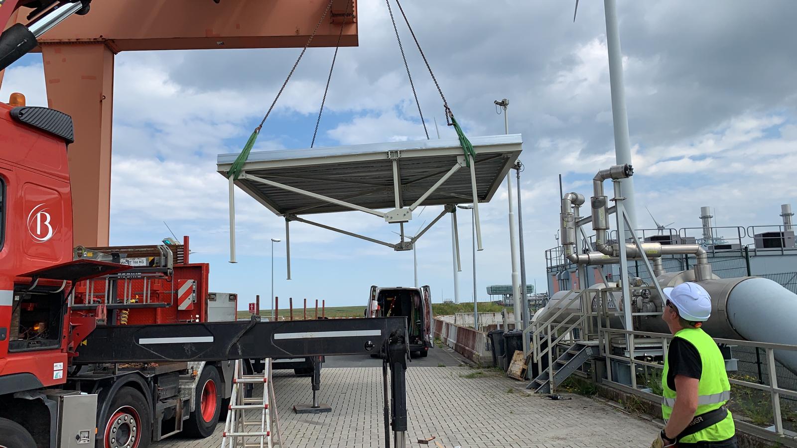Engineering and realization Eemshaven roof